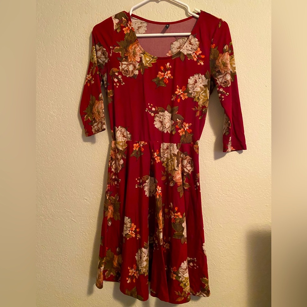 Lightly worn flower dress size small